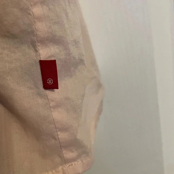 Levi’s Lt Pink Long Sleeve Boho Light Weight Cotton Shirt Sz L - Picture 8 of 8